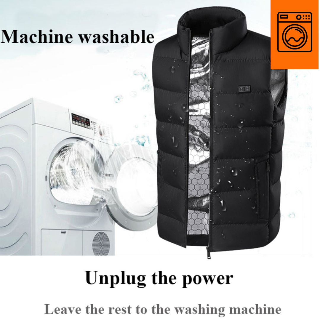 Gilet riscaldato unisex - gilet invernale con riscaldamento rapido in 1 minuto