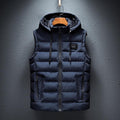 Effen vest met capuchon — mouwloze casual stijl, meerdere kleuren