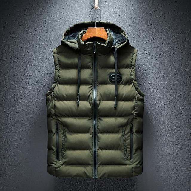 Effen vest met capuchon — mouwloze casual stijl, meerdere kleuren