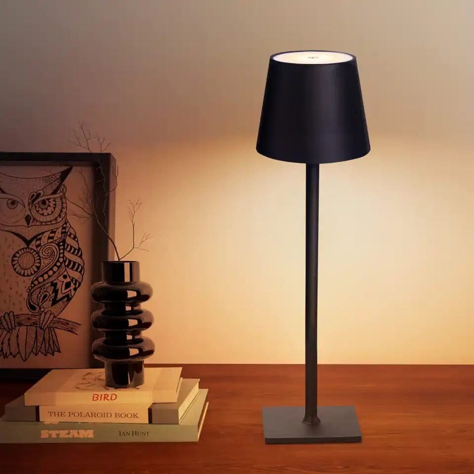 HaloLux Cordless LED Table Lamp – Dimmable Touch Controls, Rechargeable