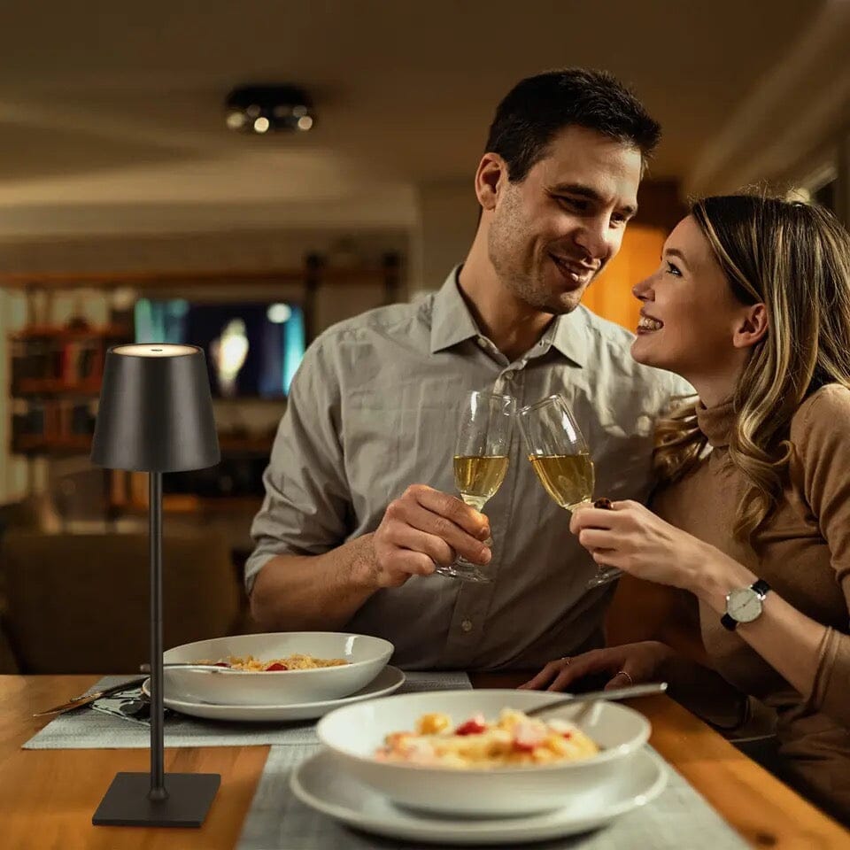 HaloLux Cordless LED Table Lamp – Dimmable Touch Controls, Rechargeable