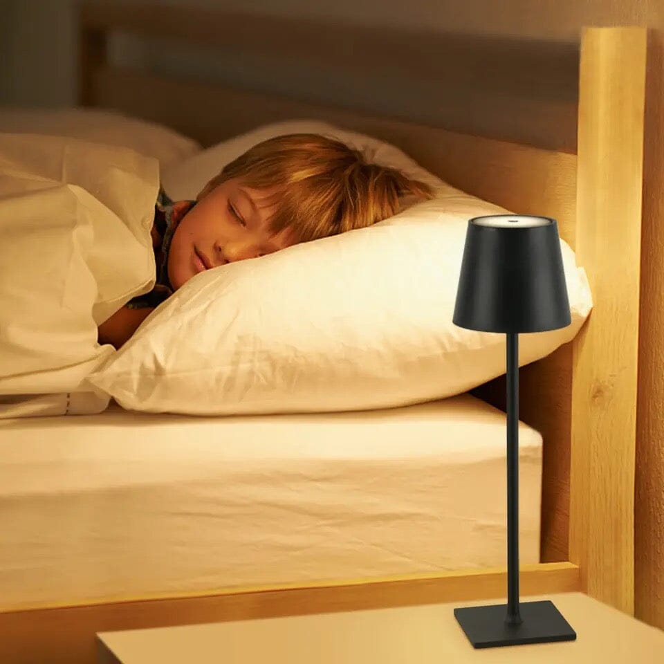 HaloLux Cordless LED Table Lamp – Dimmable Touch Controls, Rechargeable