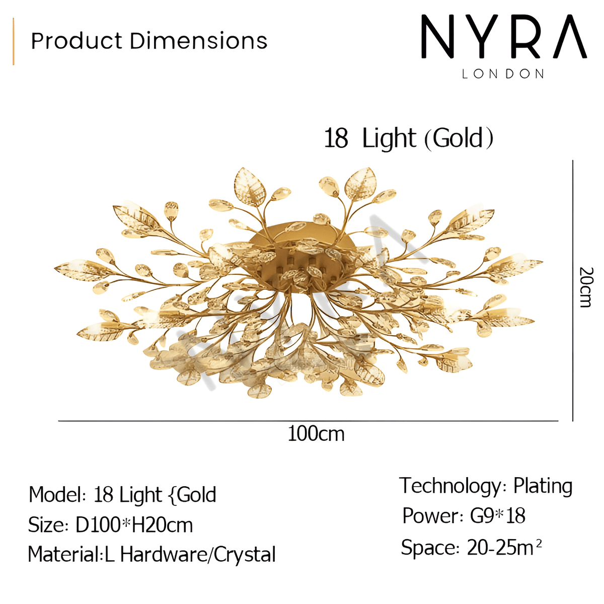 Liora Crystal Wall Chandelier — Cut Facets And Floral Silhouette