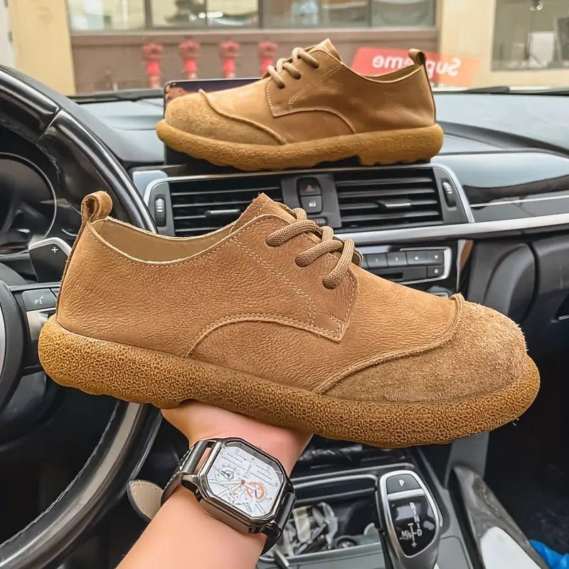 Leatheron Orthopedic Shoes — Genuine Cowhide Leather, Cushioned Support, Enduring Durability