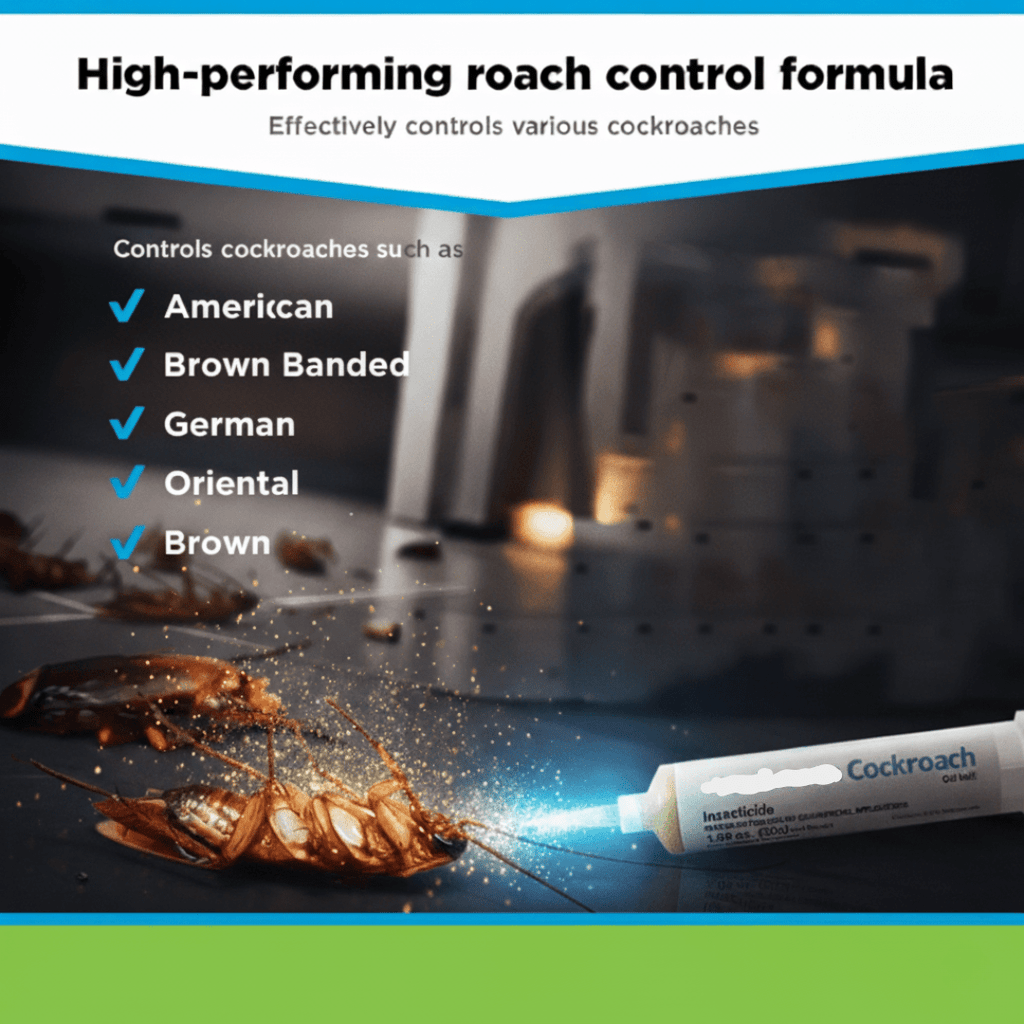 Bugvanta Cockroach Gel Bait — 30 g Syringe, Crack & Corner Application