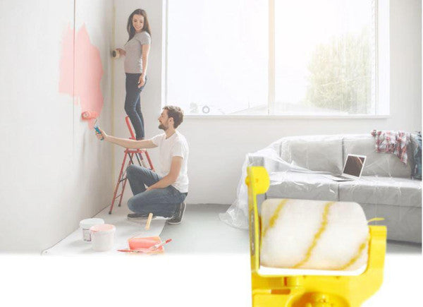 Rouleau coupe-bordure pour peinture — Pinceau protégé pour des lignes droites