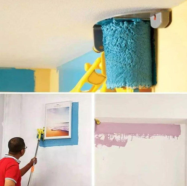 Rouleau coupe-bordure pour peinture — Pinceau protégé pour des lignes droites