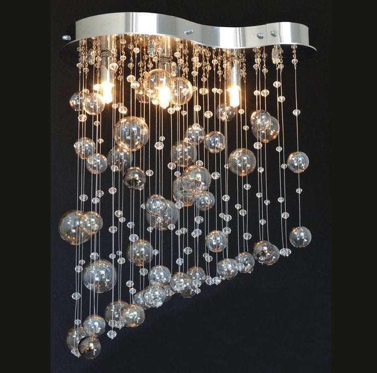 Mirror Finish Collection — Nova Crystal Teardrop Chandelier