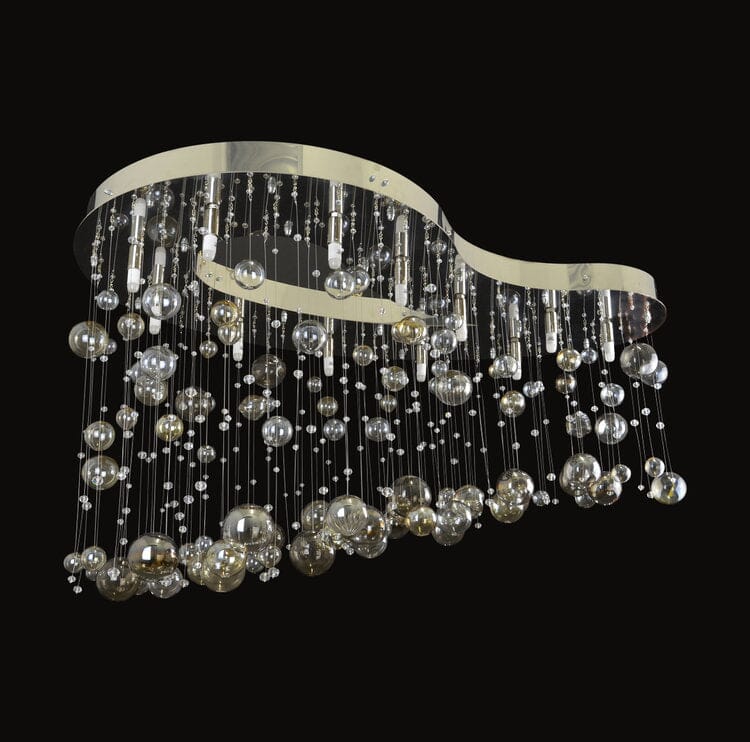 Mirror Finish Collection — Nova Crystal Teardrop Chandelier
