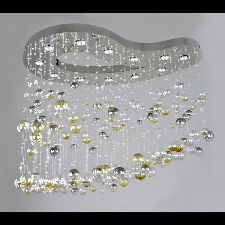 Mirror Finish Collection — Nova Crystal Teardrop Chandelier