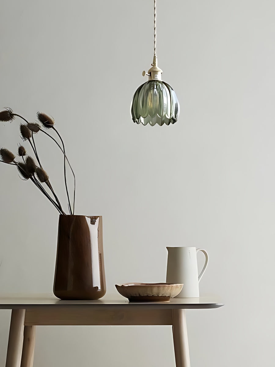Verdoma vintage blomsterpendel i glas til spise- og læseområder | Souliia