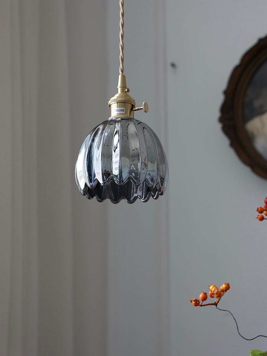 Verdoma vintage blomsterpendel i glas til spise- og læseområder | Souliia