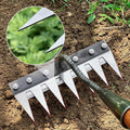 Rasenrechen mit vielseitigem Griff zum Entfernen von Gartenabfällen und Rasenfilz