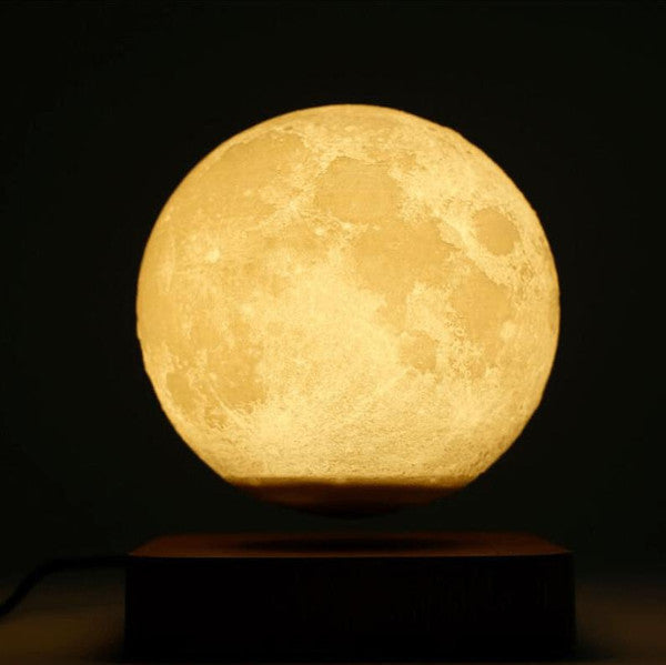 Lampe lunaire à lévitation magnétique — Lumière flottante rotative