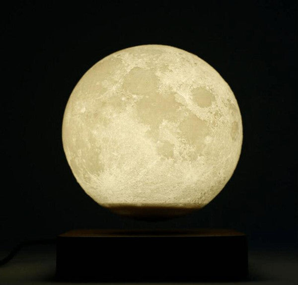 Lampe lunaire à lévitation magnétique — Lumière flottante rotative