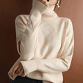Plain Cashmere Turtleneck Sweater — Fall/Spring Knitwear