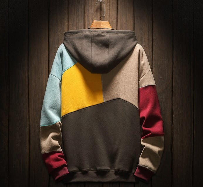 Vintage fleecehoodie — uniek ontwerp, stijl voor lente en herfst