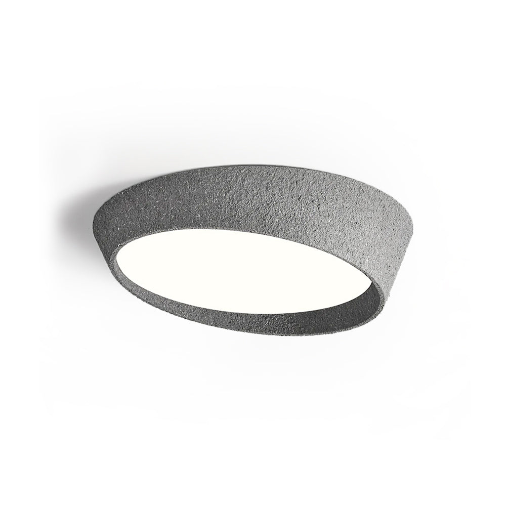 NovaLume LED Ceiling Light Fixture — Hand Molded Shade, Warm Glow