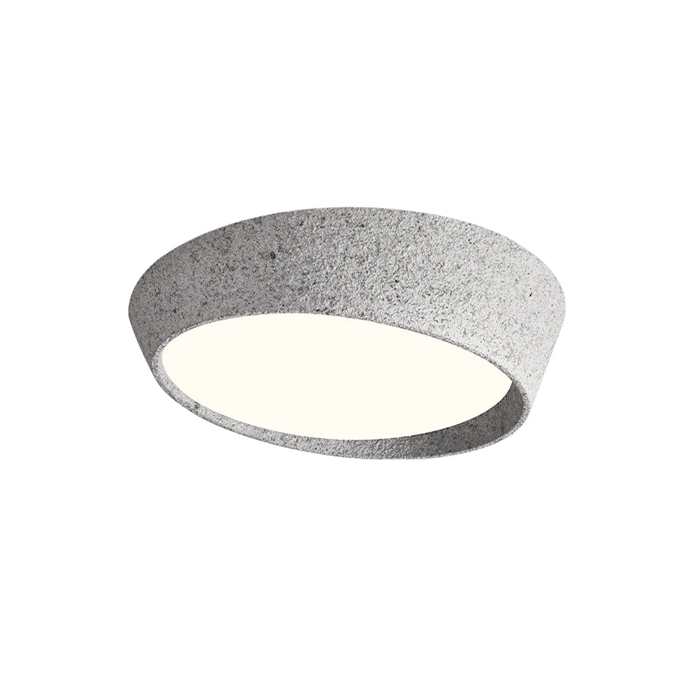 NovaLume LED Ceiling Light Fixture — Hand Molded Shade, Warm Glow