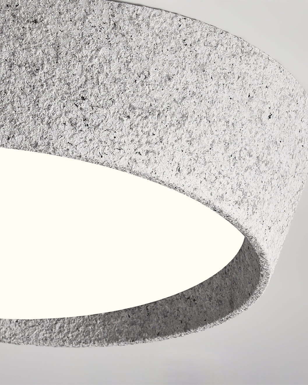NovaLume LED Ceiling Light Fixture — Hand Molded Shade, Warm Glow