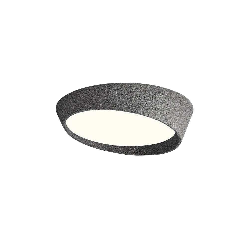 NovaLume LED Ceiling Light Fixture — Hand Molded Shade, Warm Glow