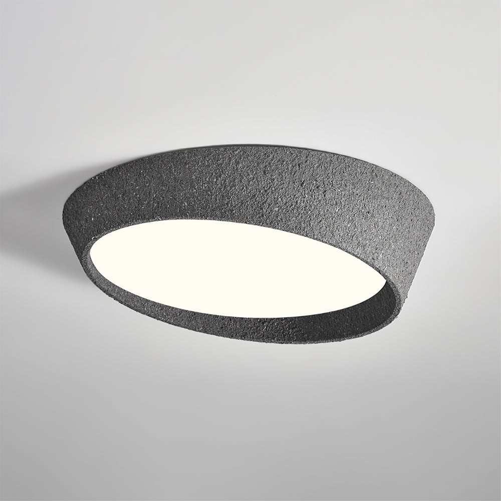 NovaLume LED Ceiling Light Fixture — Hand Molded Shade, Warm Glow