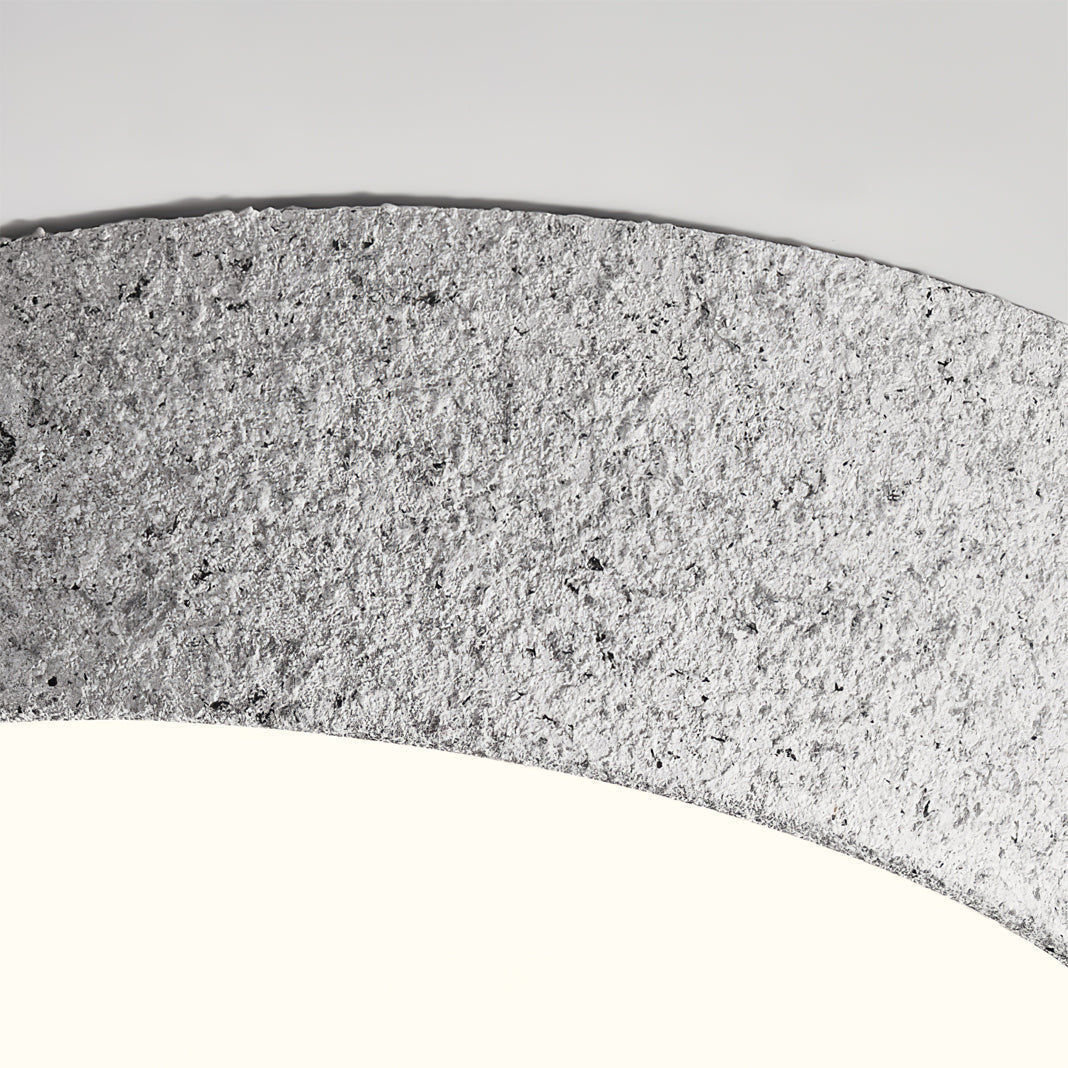 NovaLume LED Ceiling Light Fixture — Hand Molded Shade, Warm Glow