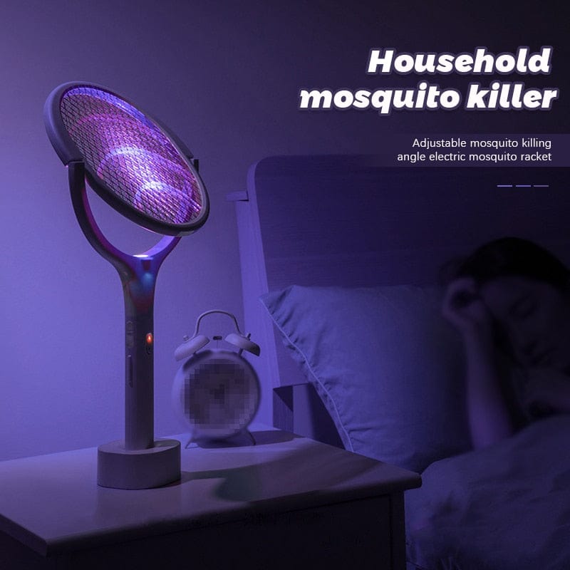 Eliminador elétrico de mosquitos — cabeça rotativa a 90°, sem produtos químicos