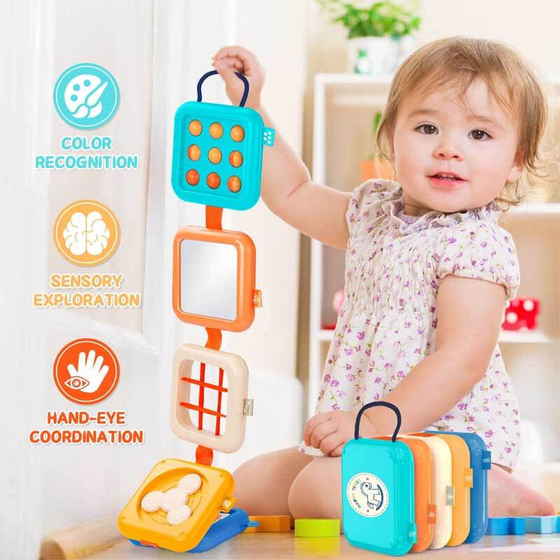 Cub de activități Montessori 7-în-1 — Învățarea culorilor și formelor