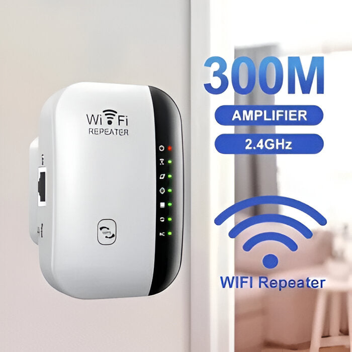 Tehokas WiFi-signaalin toistin — käyttövalmis internetin laajennin
