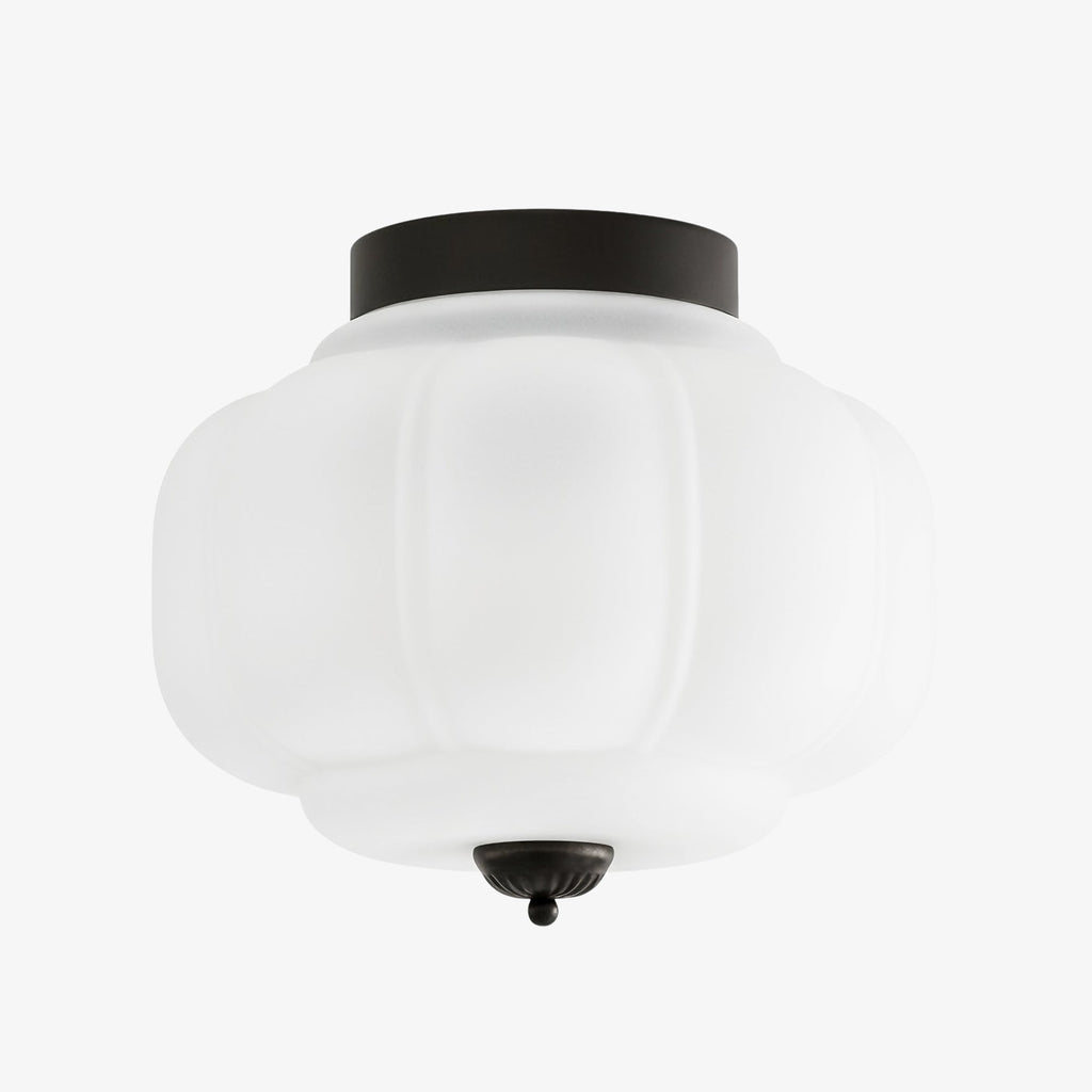 Retro Milk Semi Flush Mount Eloise Ceiling Light | Souliia