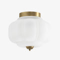 Retro Milk Semi Flush Mount Eloise Ceiling Light | Souliia