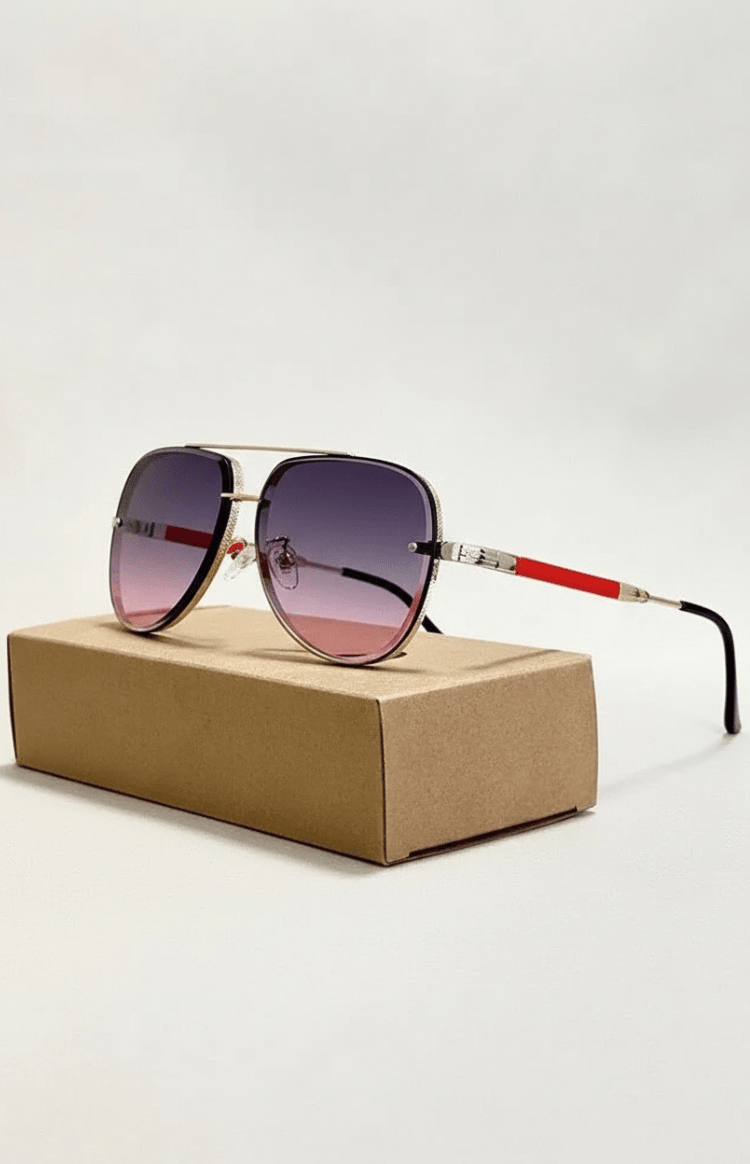 UV400 Anti-Glare Aviator Sunglasses - Souliia