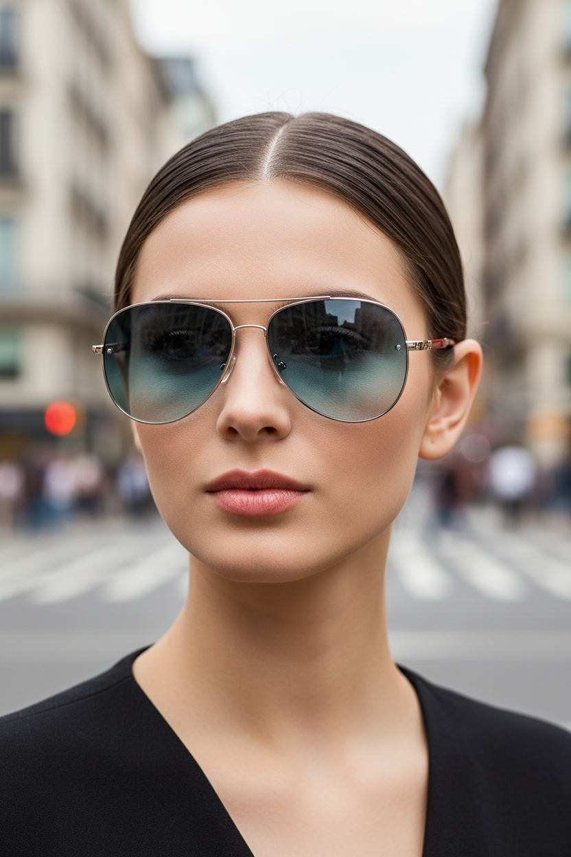 UV400 Anti-Glare Aviator Sunglasses - Souliia