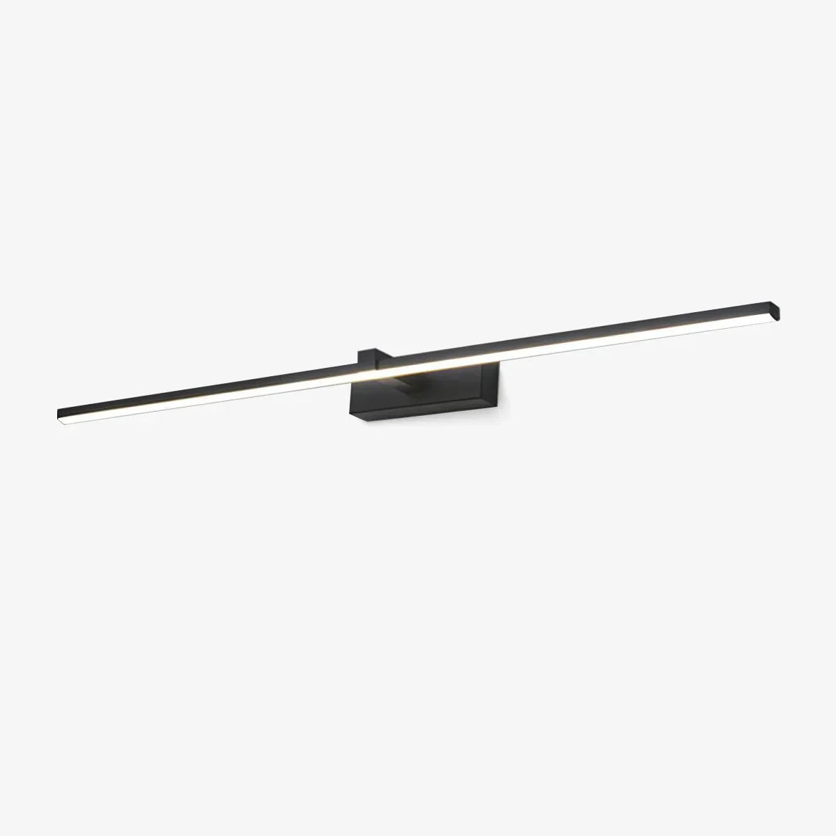 LumaNova Black Wall Light — Sleek LED Illumination Profile
