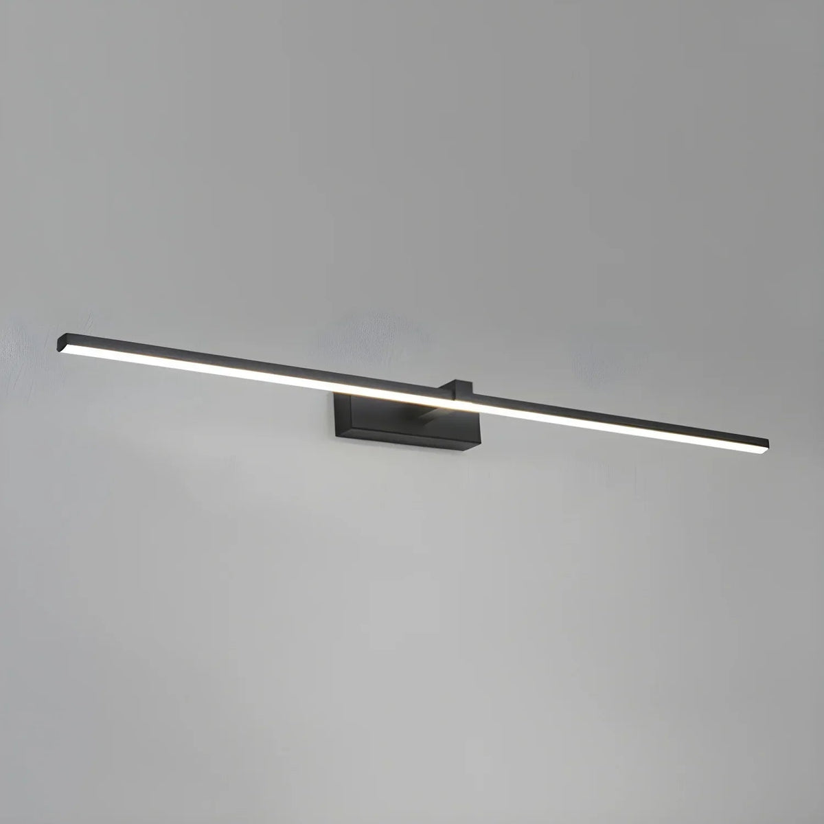 LumaNova Black Wall Light — Sleek LED Illumination Profile