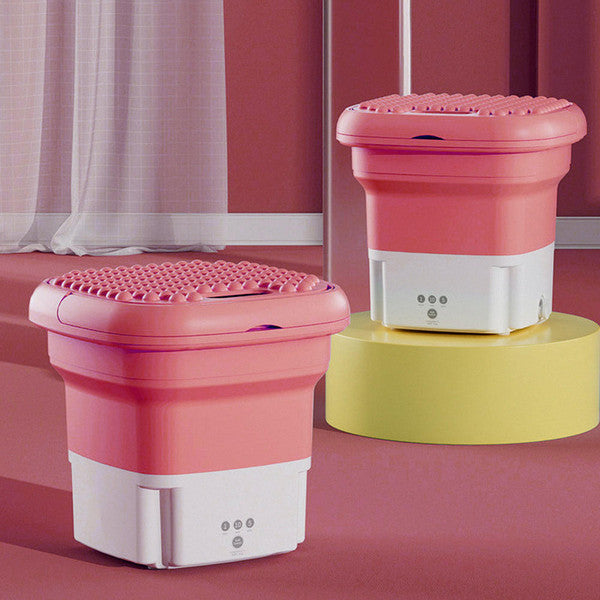 Portable Mini Folding Washing Machine — Compact Laundry Cleaner