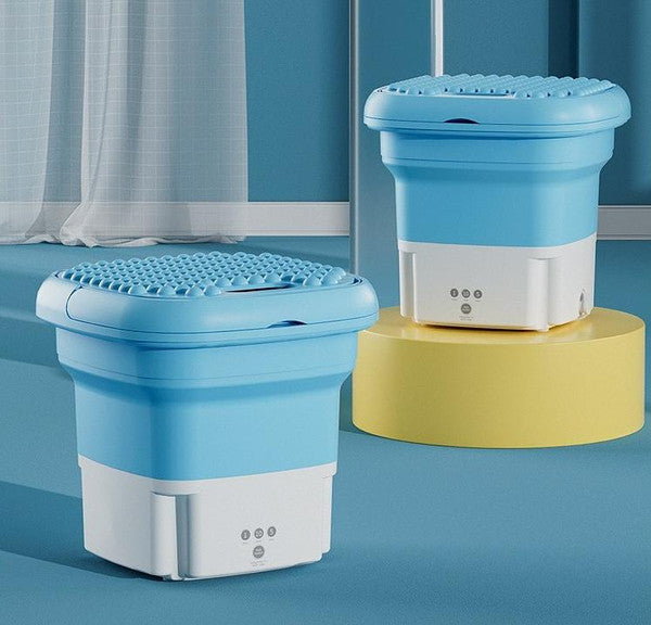 Portable Mini Folding Washing Machine — Compact Laundry Cleaner