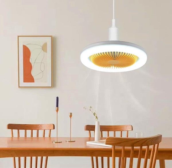 Moderní stropní ventilátor s LED — 3 rychlosti, 3 nastavení osvětlení