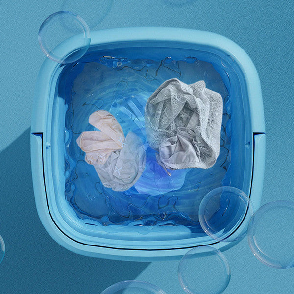Portable Mini Folding Washing Machine — Compact Laundry Cleaner