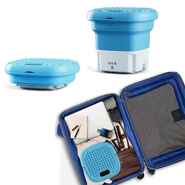 Portable Mini Folding Washing Machine — Compact Laundry Cleaner
