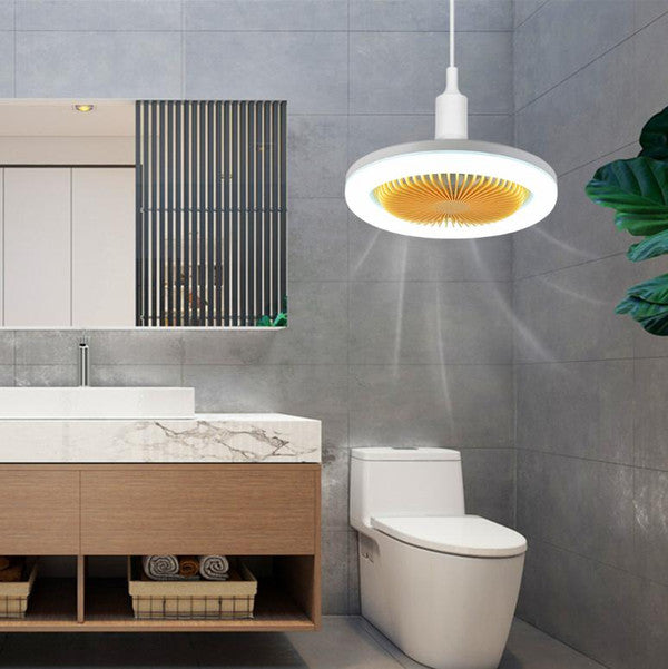 Moderní stropní ventilátor s LED — 3 rychlosti, 3 nastavení osvětlení