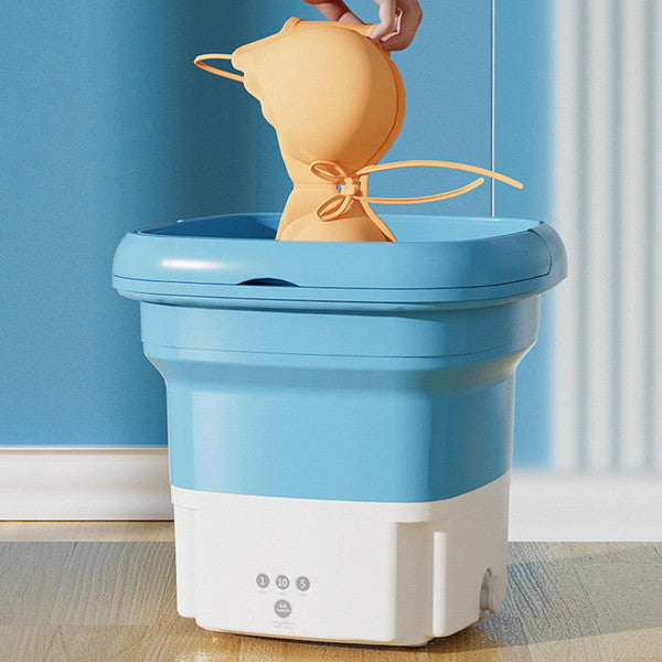 Portable Mini Folding Washing Machine — Compact Laundry Cleaner