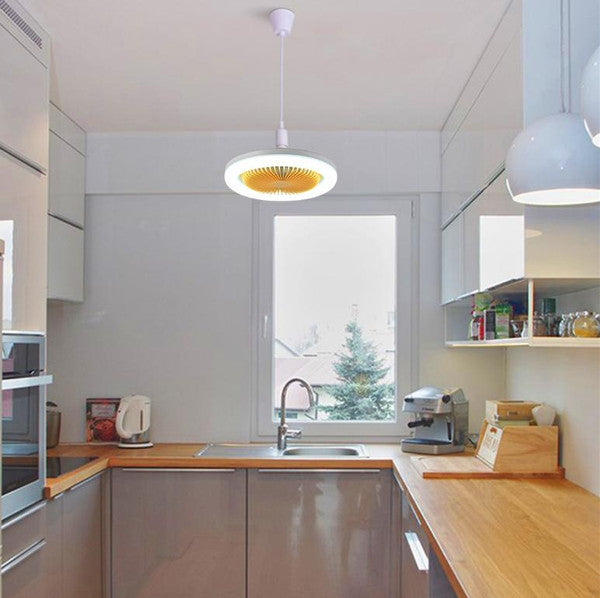 Moderní stropní ventilátor s LED — 3 rychlosti, 3 nastavení osvětlení
