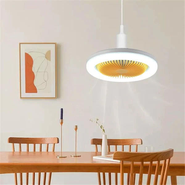 Moderní stropní ventilátor s LED — 3 rychlosti, 3 nastavení osvětlení