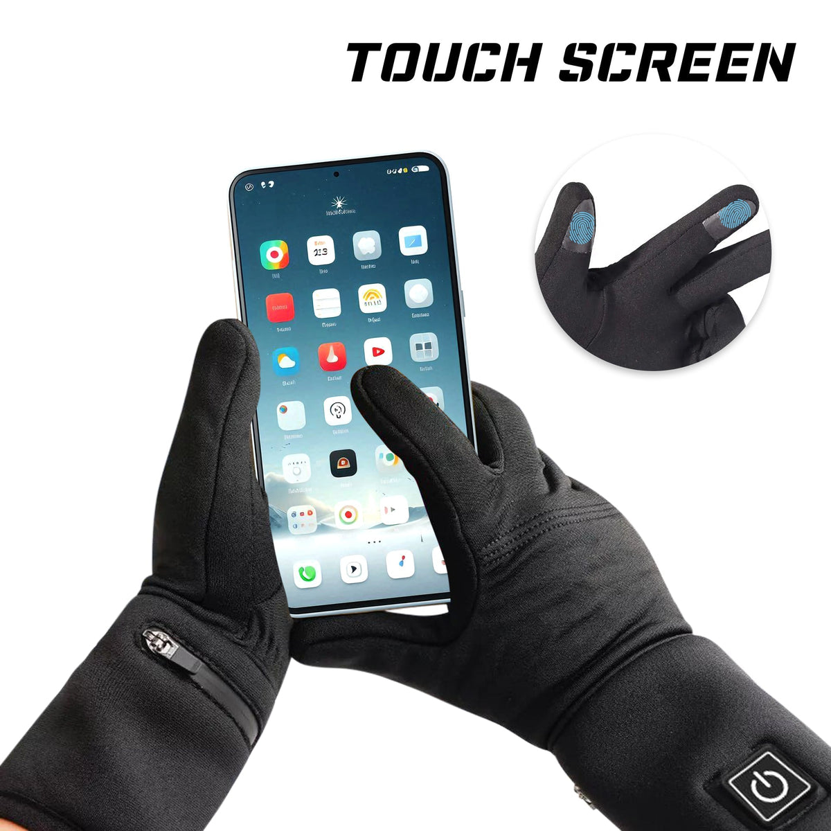 Thin Heated Glove Liners — Far-Infrared Hand Warmers