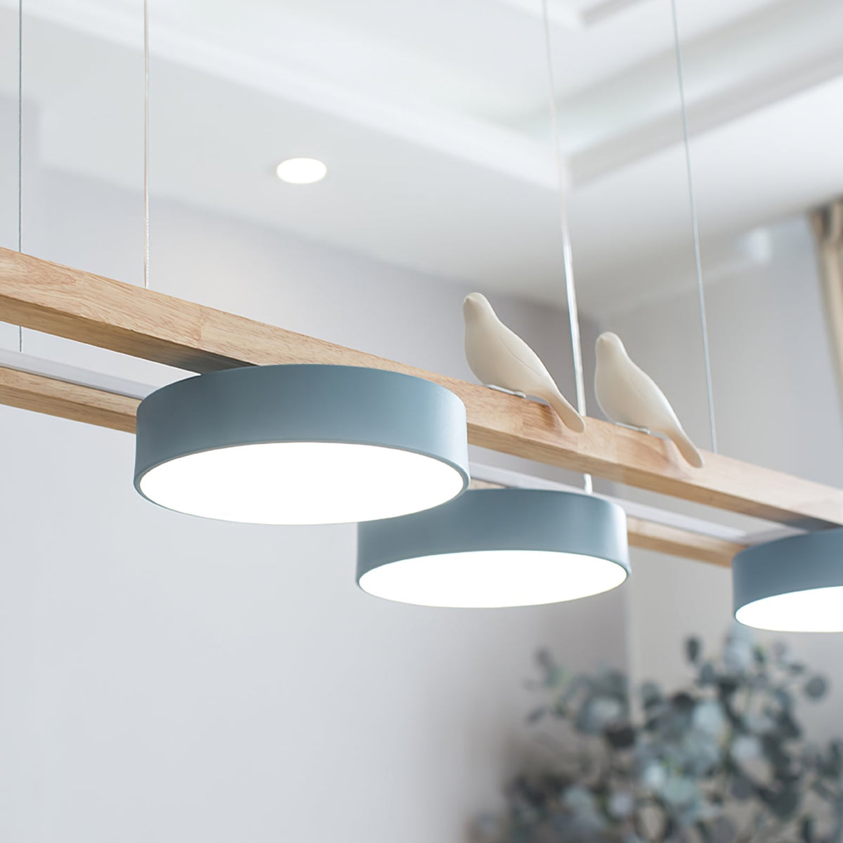 Moderne minimalistisk pendellampe med 4 fugle | Souliia