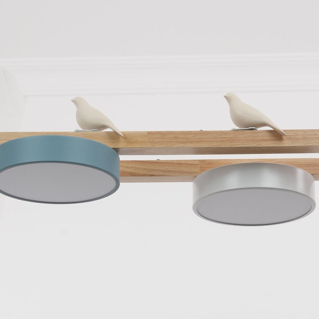 Moderne minimalistisk pendellampe med 4 fugle | Souliia