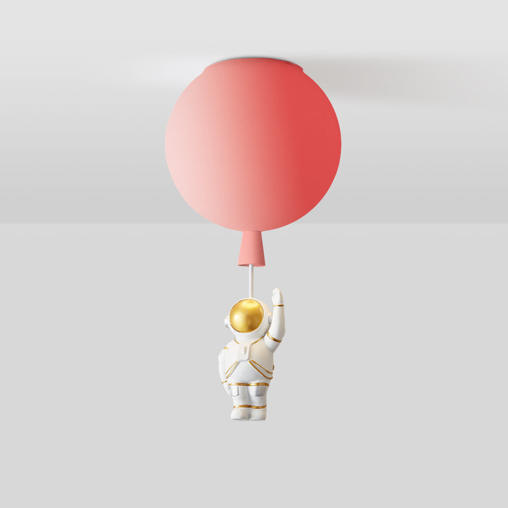 LumaNova Orbit Moon Pendant Lamp — Modern LED and Astronaut Theme