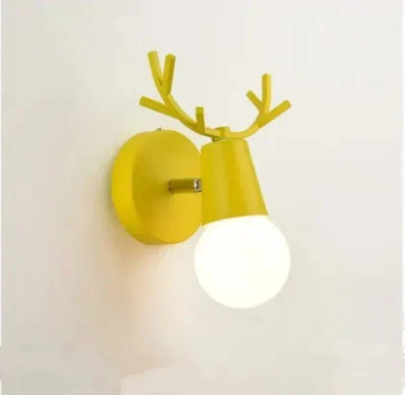 Forest Haven Rustic Antler Wall Sconce — Warm LED Glow Illumination